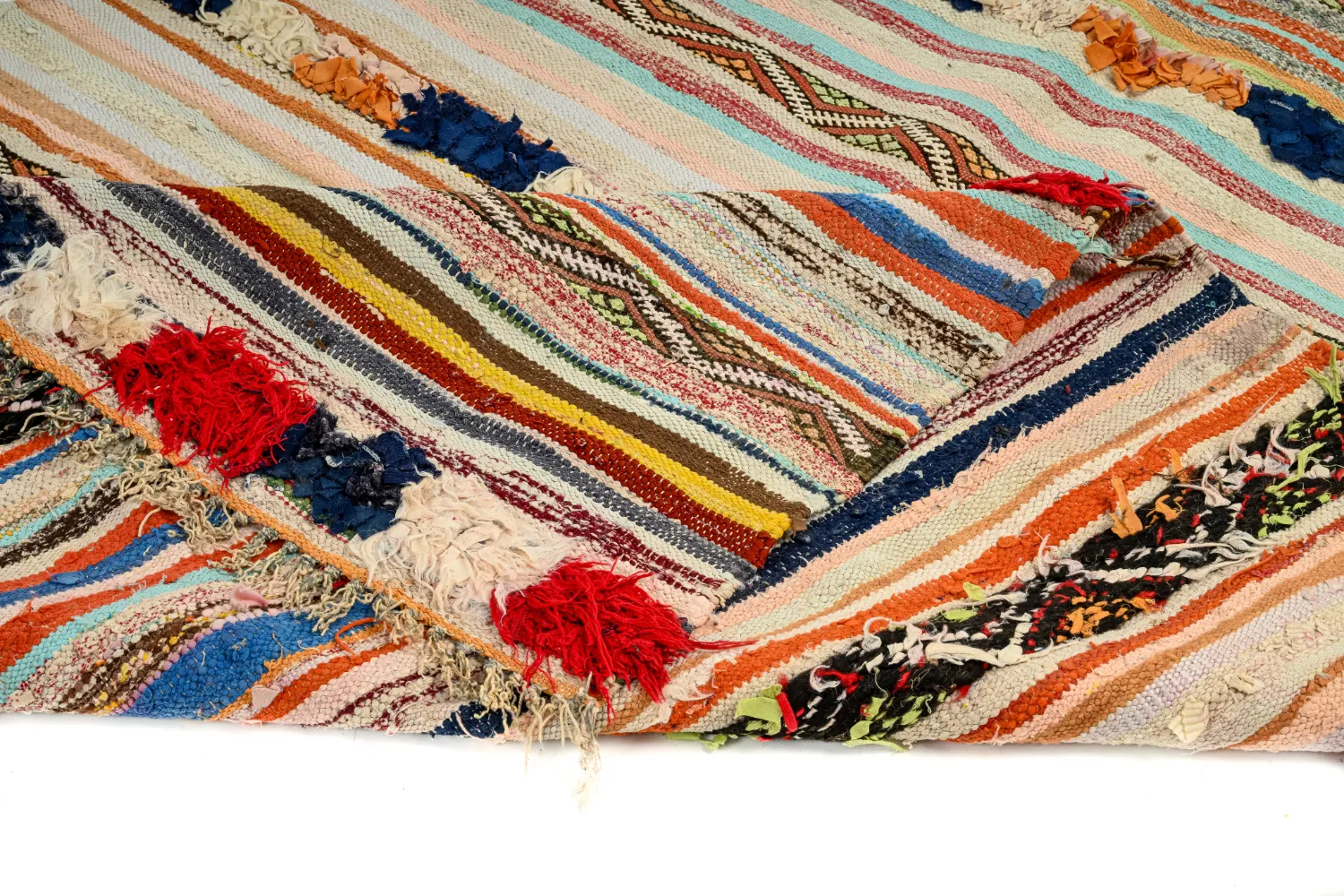 Marockansk Boucherouite-matta 145 x 225 cm