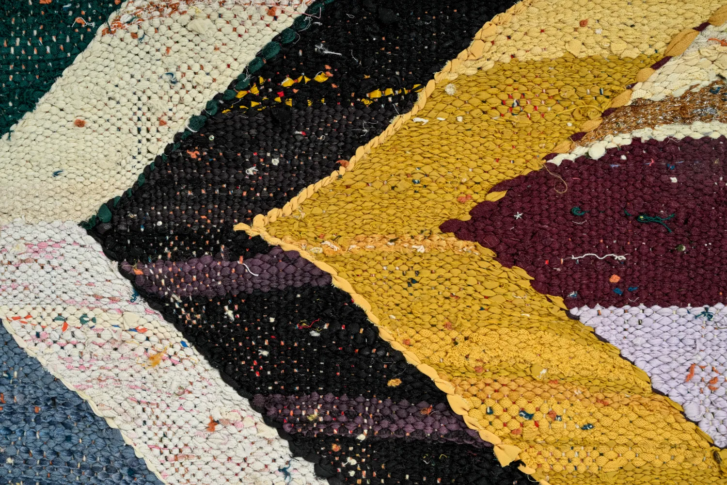 Marockansk Boucherouite-matta 135 x 260 cm