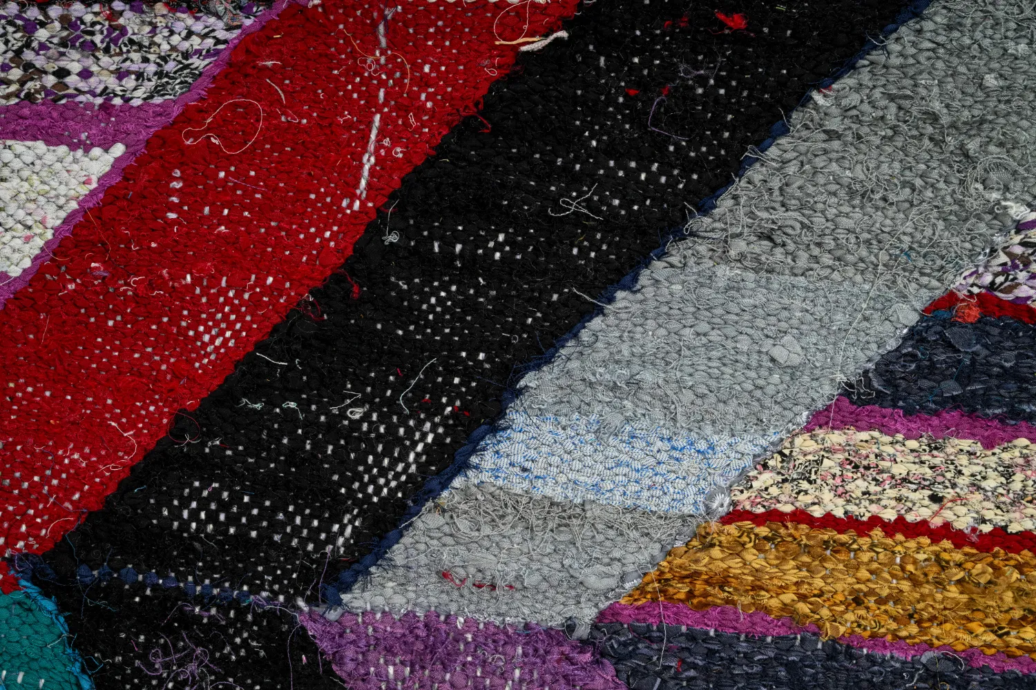 Marockansk Boucherouite-matta 140 x 290 cm