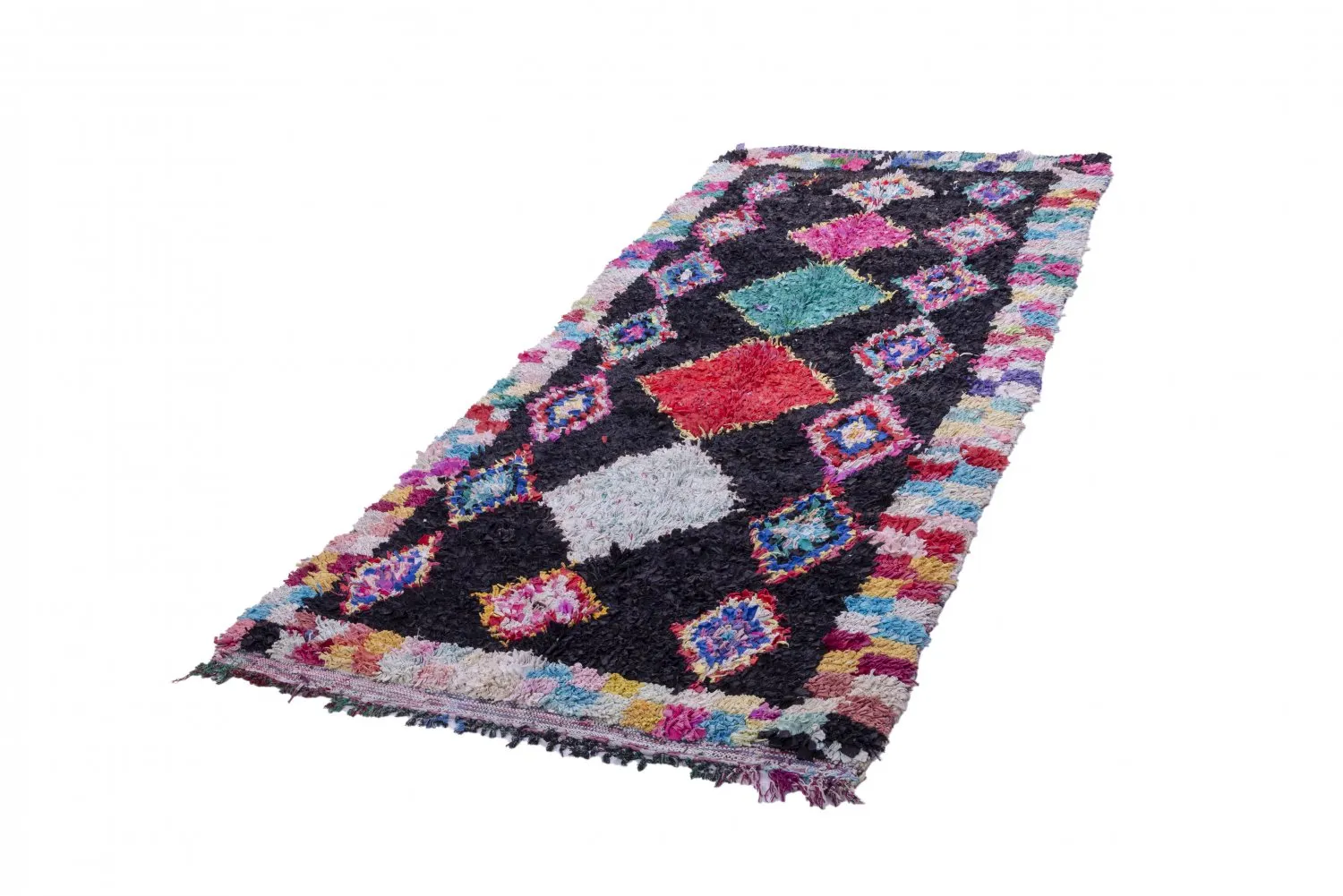Tapis Marocain Berbère Boucherouite 230 x 130 cm
