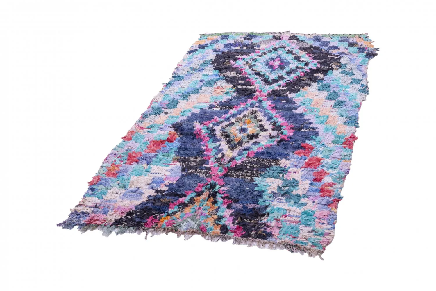 Tapis Marocain Berbère Boucherouite 235 x 115 cm