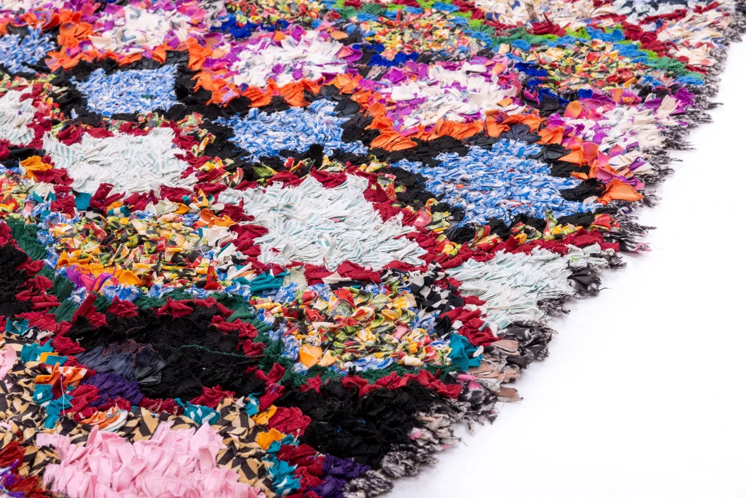 Tapis Marocain Berbère Boucherouite 220 x 130 cm