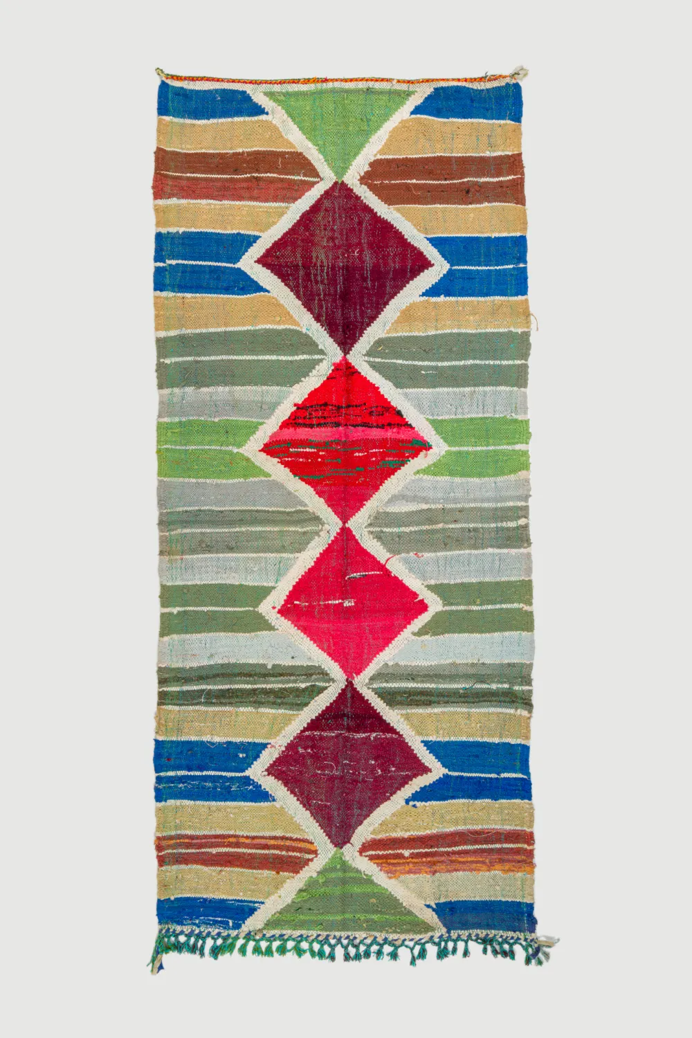 Marockansk Boucherouite-matta 120 x 280 cm