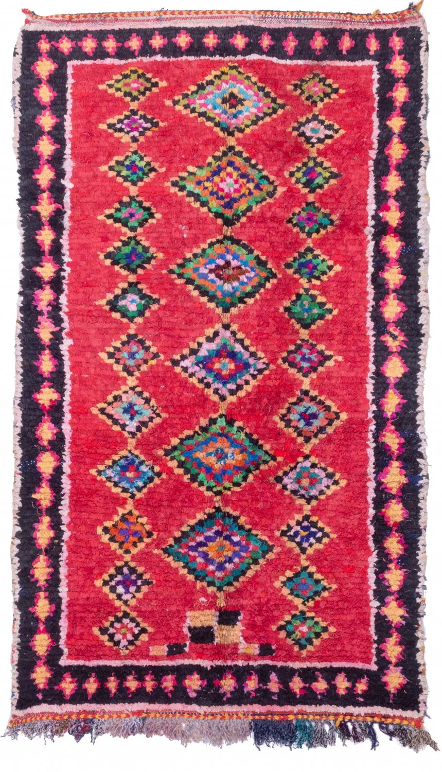 Tapis Marocain Berbère Boucherouite 255 x 145 cm