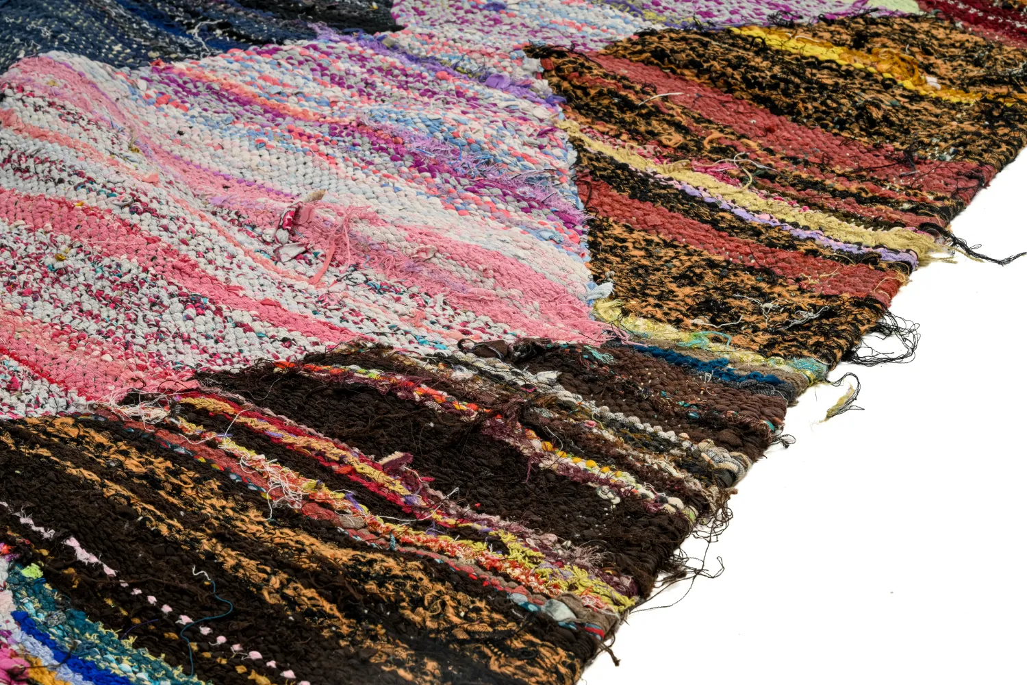 Tapis berbère marocain Boucherouite 155 x 285 cm