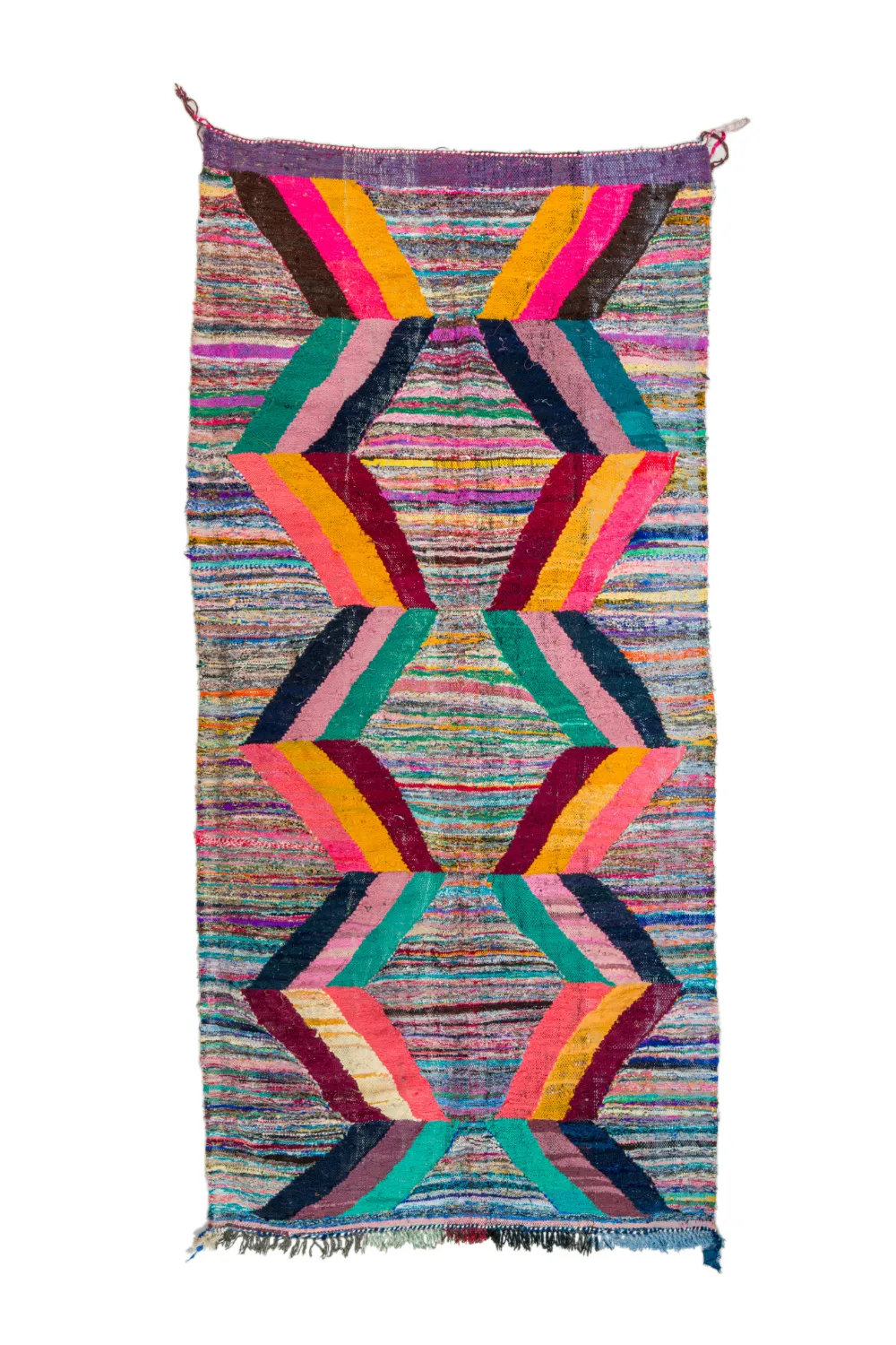 Marockansk Boucherouite-matta 150 x 325 cm