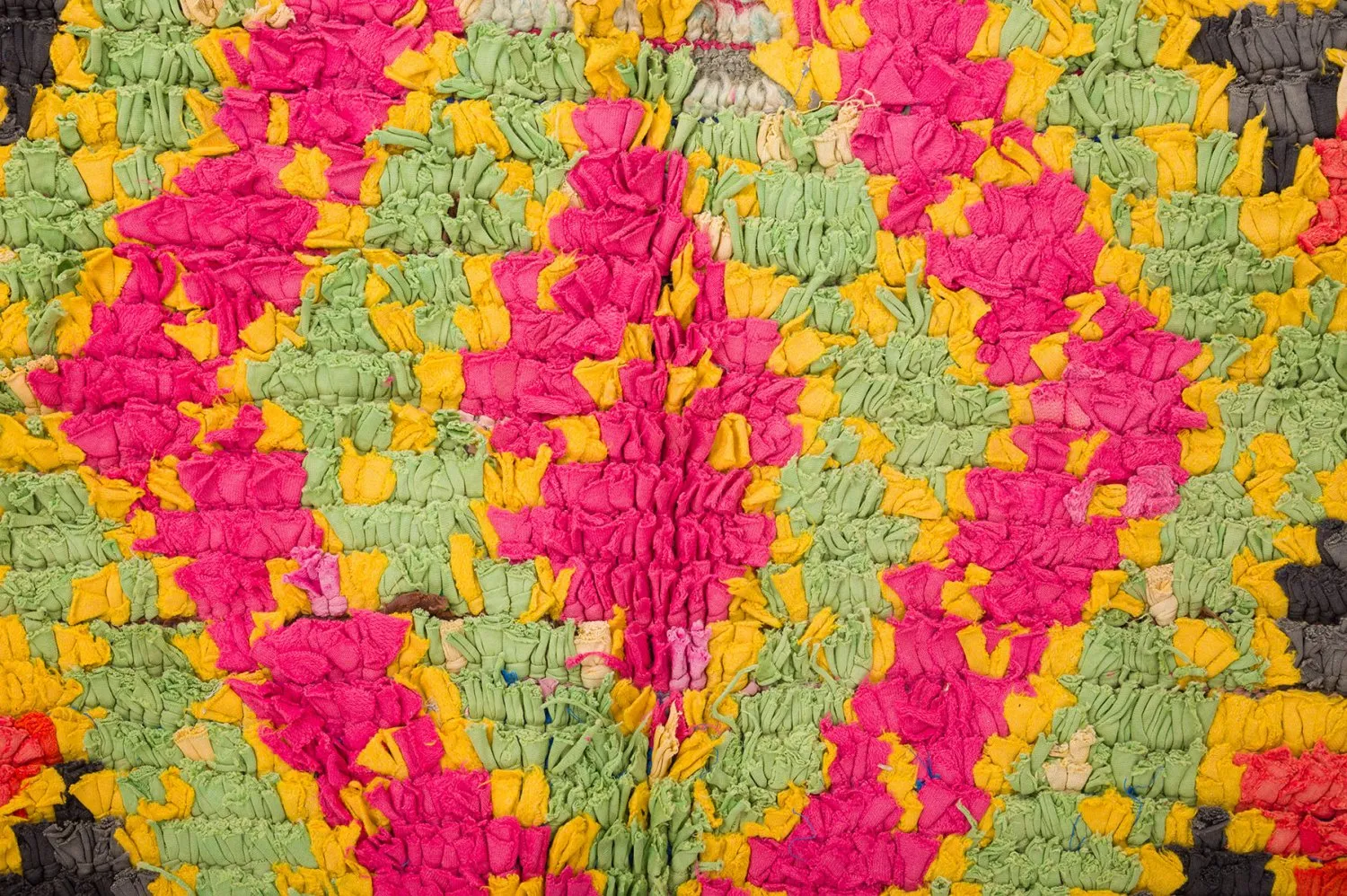 Marokkanischer Berber Teppich Boucherouite 135 x 290 cm