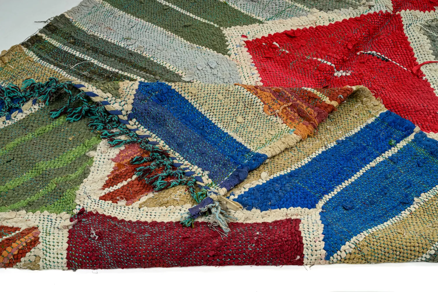 Marockansk Boucherouite-matta 120 x 280 cm