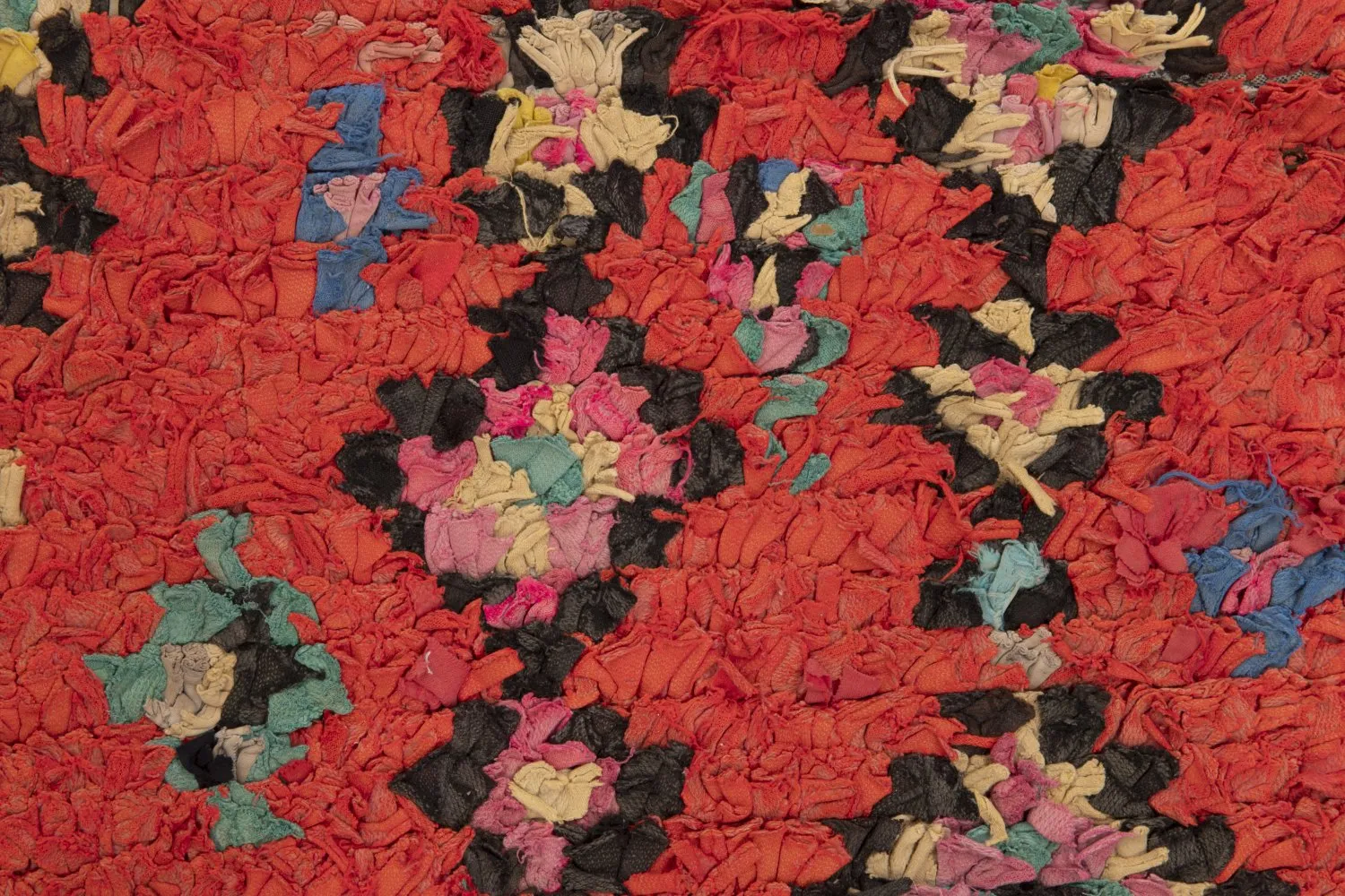 Marokkanischer Berber Teppich Boucherouite 245 x 140 cm
