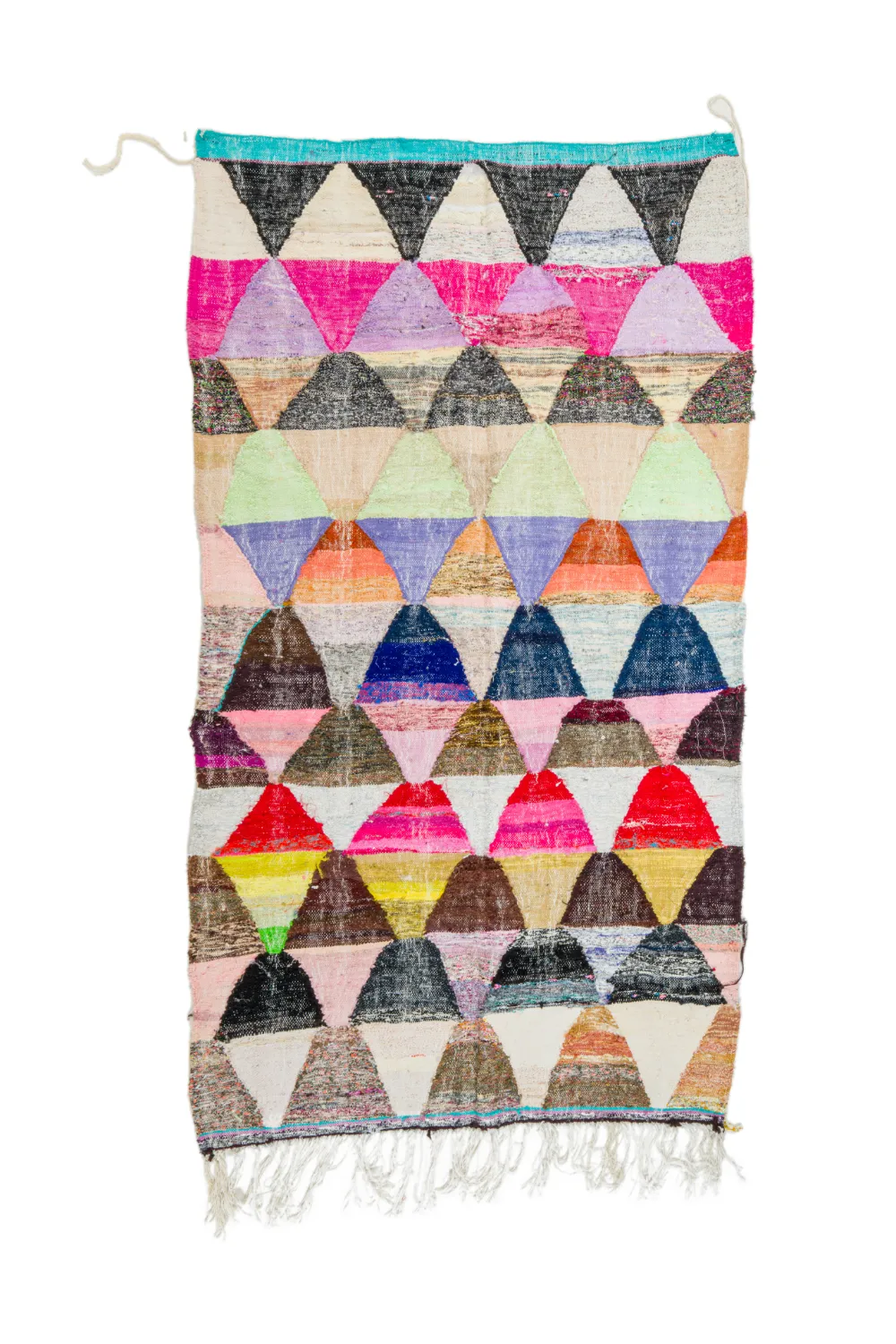 Marockansk Boucherouite-matta 145 x 270 cm