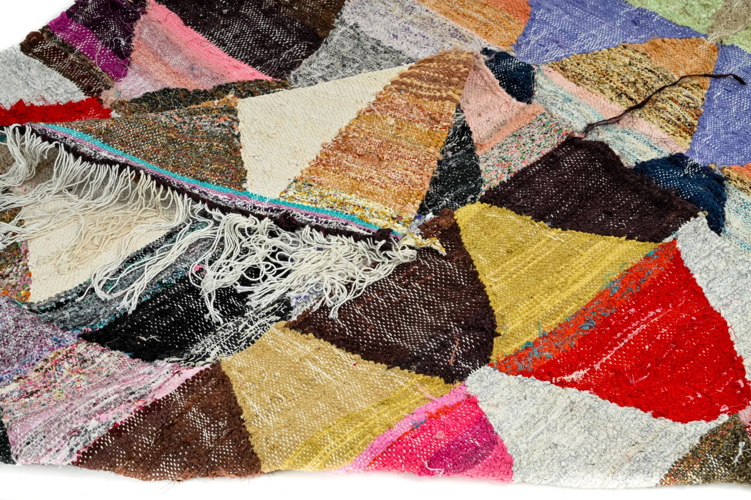 Marockansk Boucherouite-matta 145 x 270 cm