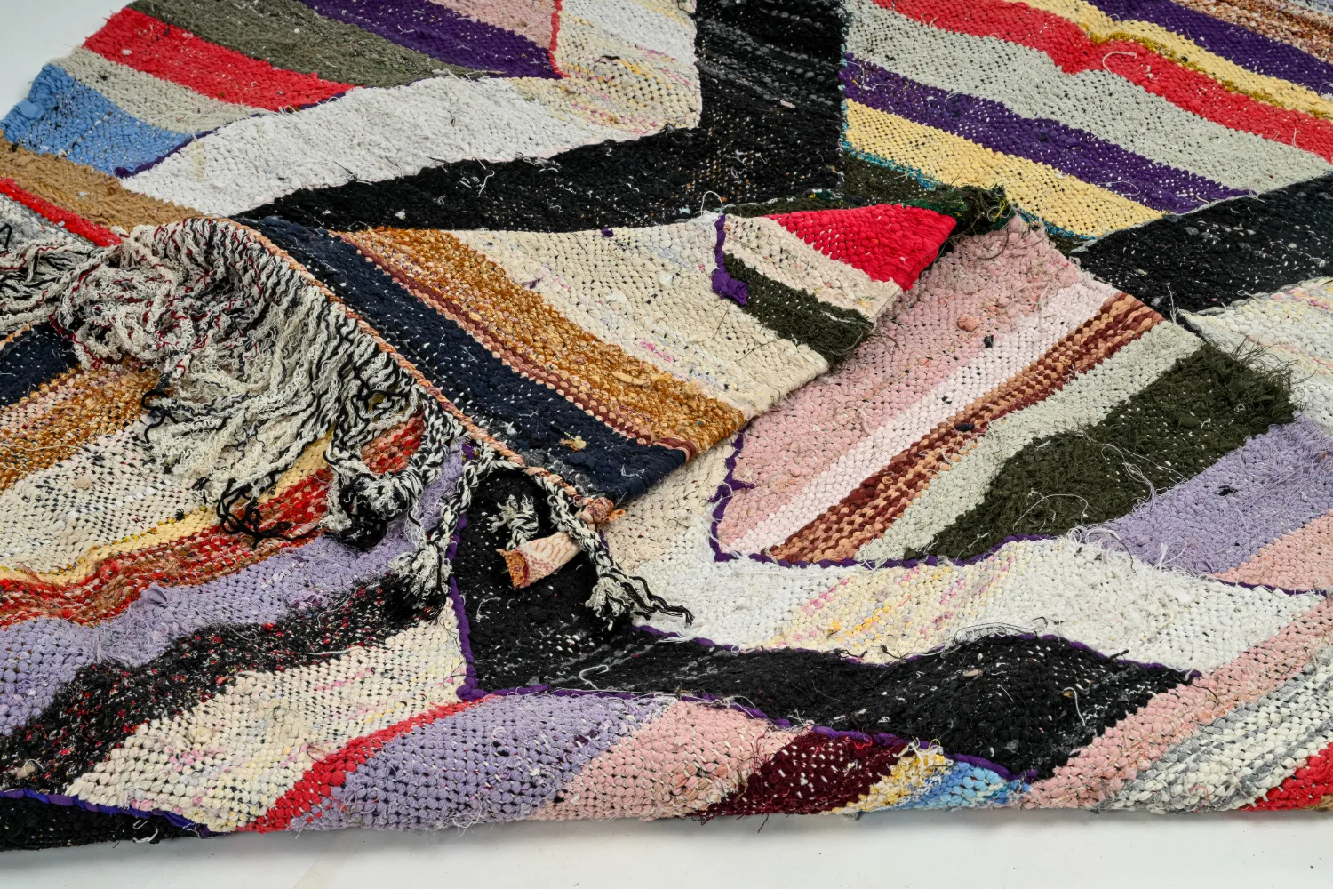 Marockansk Boucherouite-matta 125 x 230 cm