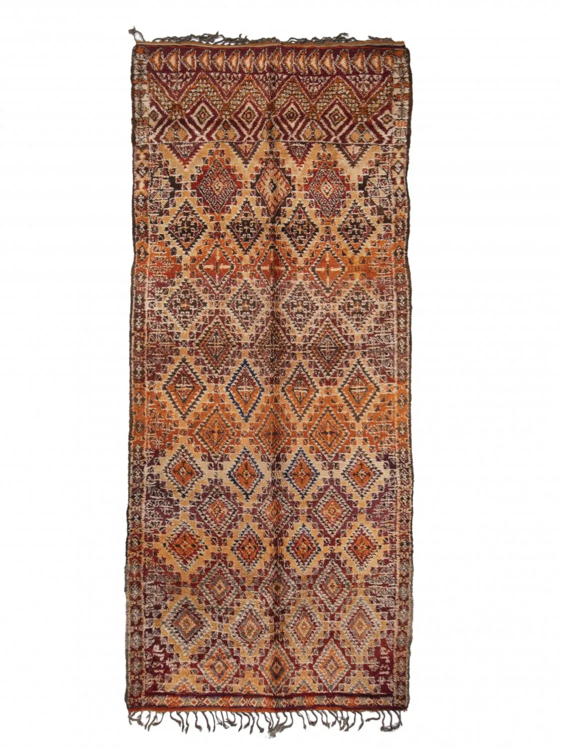 Tapis kilim marocain Azilal Édition spéciale 520 x 210 cm