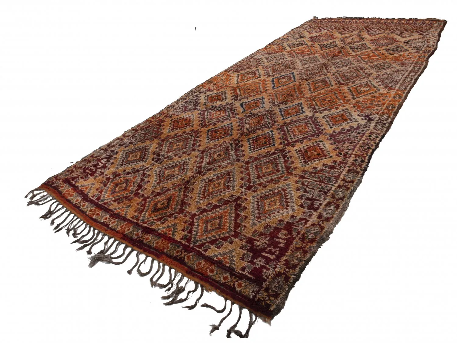 Tapis kilim marocain Azilal Édition spéciale 520 x 210 cm