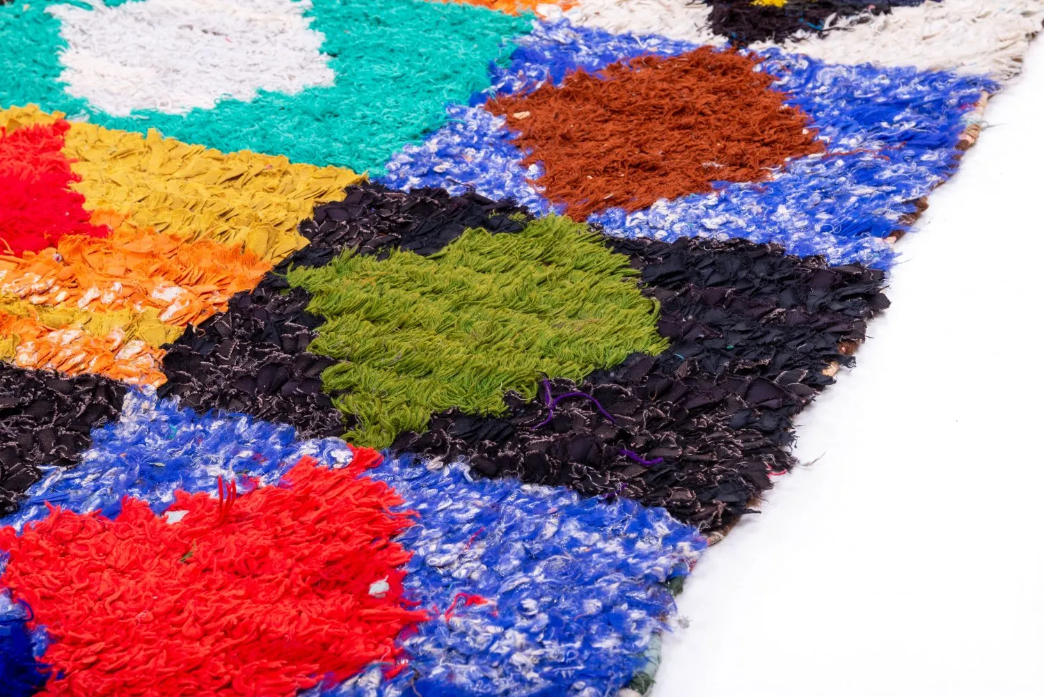 Marokkanischer Berber Teppich Boucherouite 200 x 140 cm