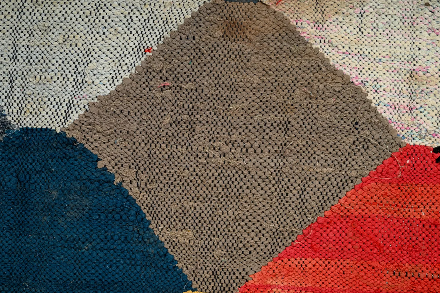 Marockansk Boucherouite-matta 145 x 300 cm