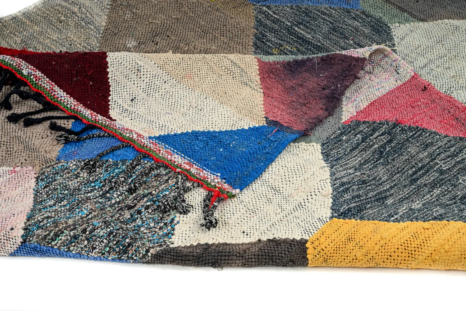 Marockansk Boucherouite-matta 145 x 300 cm