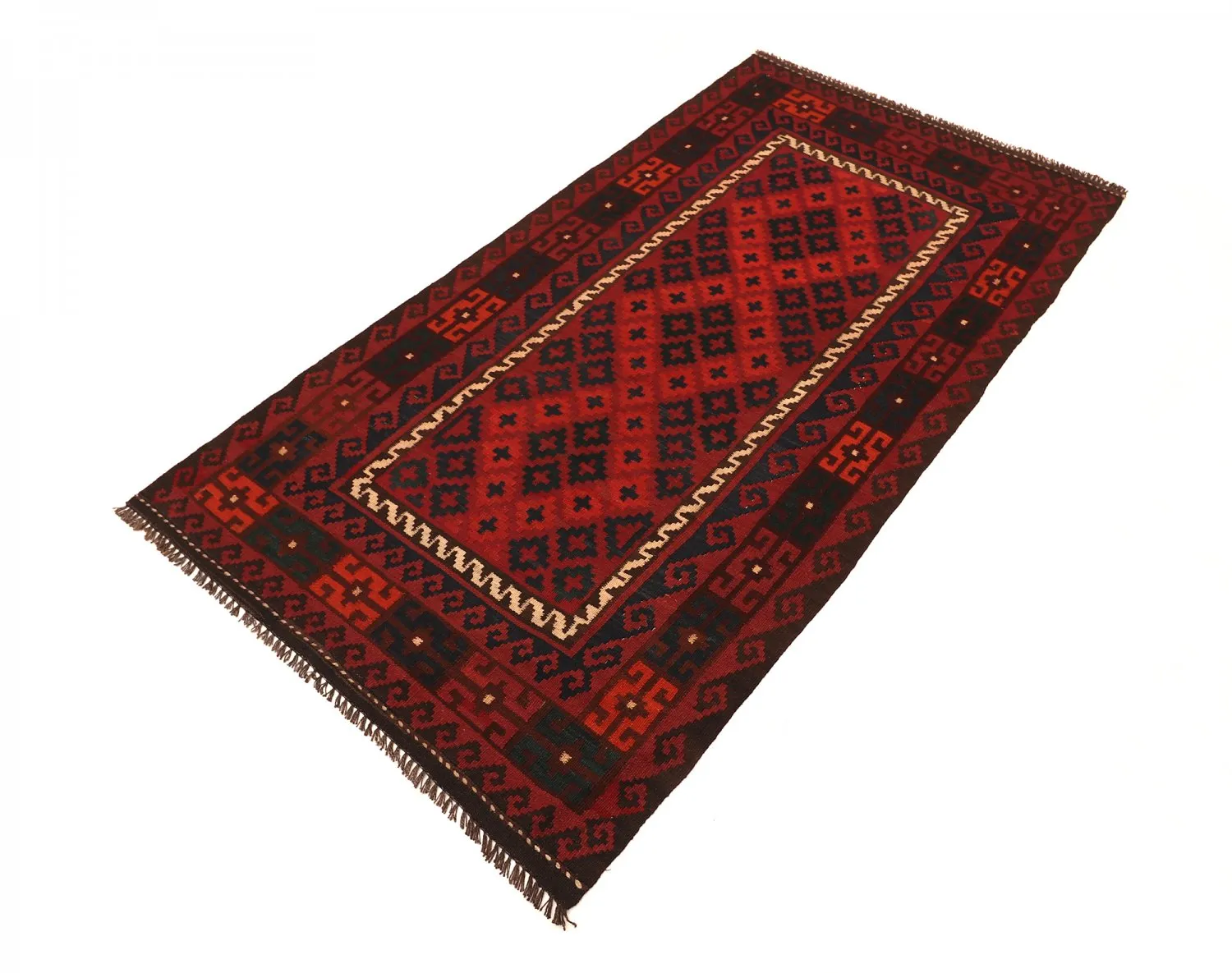 Orientalischer Kelim-Teppich 203 x 102 cm
