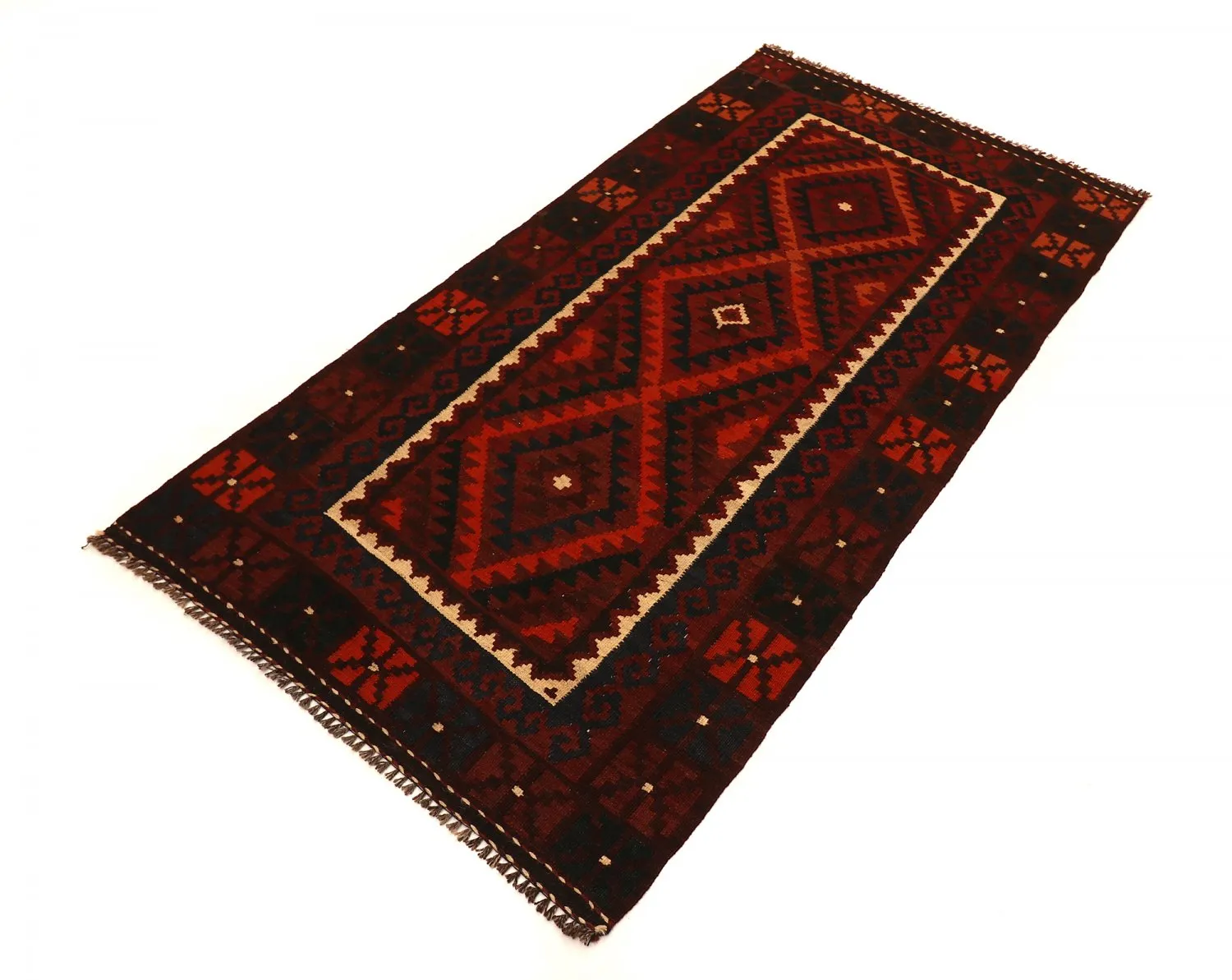 Orientalischer Kelim-Teppich 198 x 101 cm