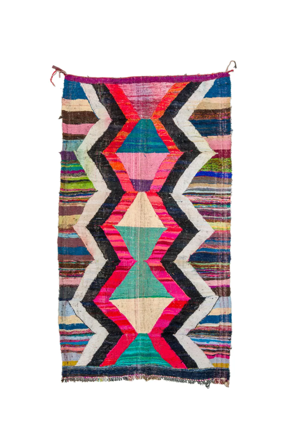 Marockansk Boucherouite-matta 165 x 290 cm