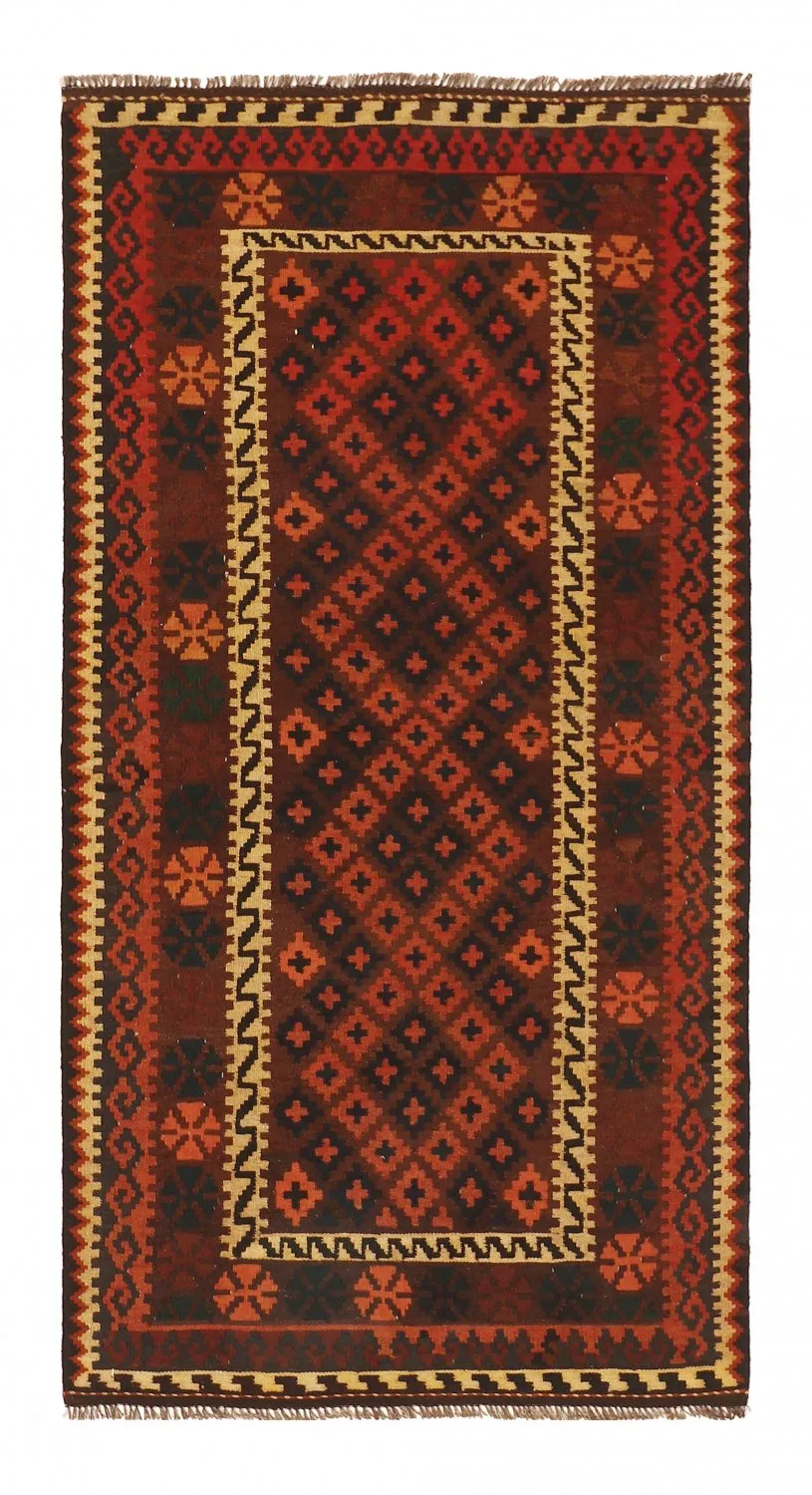 Orientalischer Kelim-Teppich 206 x 104 cm