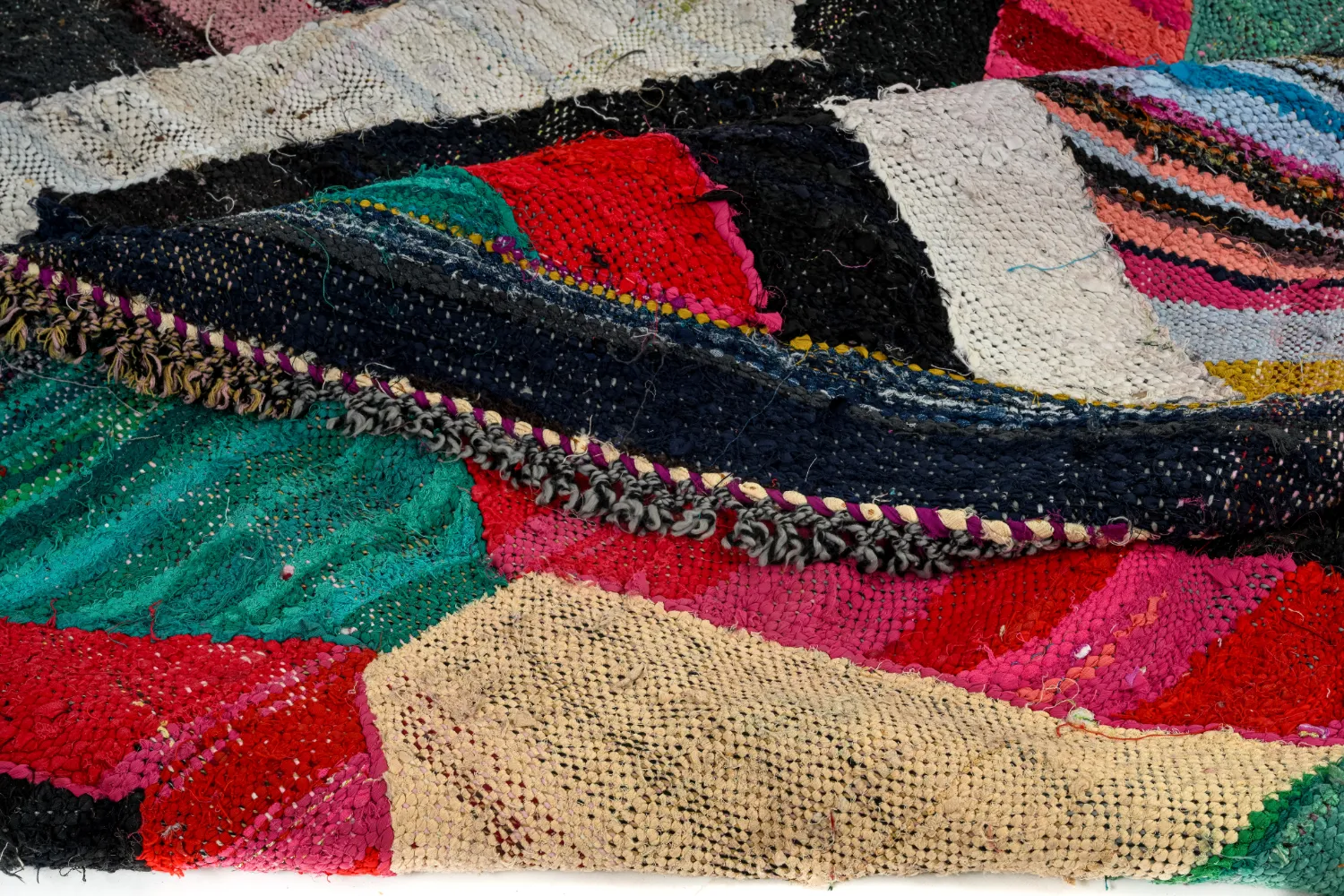 Marockansk Boucherouite-matta 165 x 290 cm