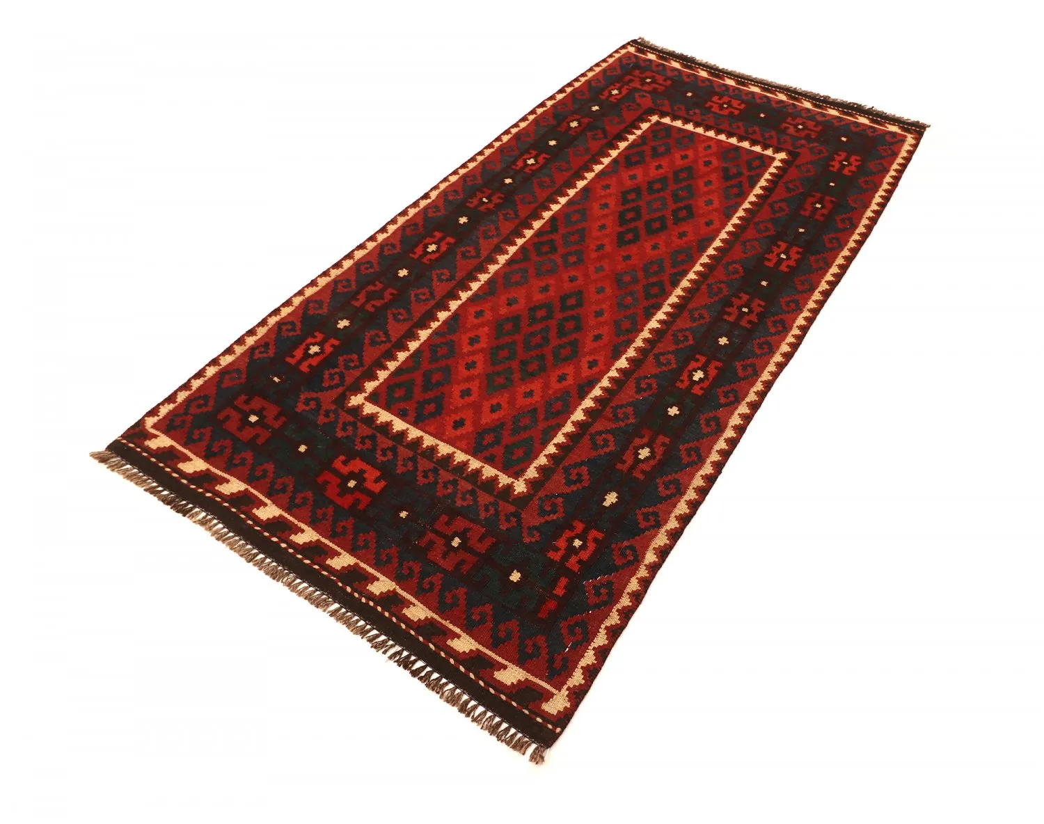 Orientalischer Kelim-Teppich 205 x 103 cm