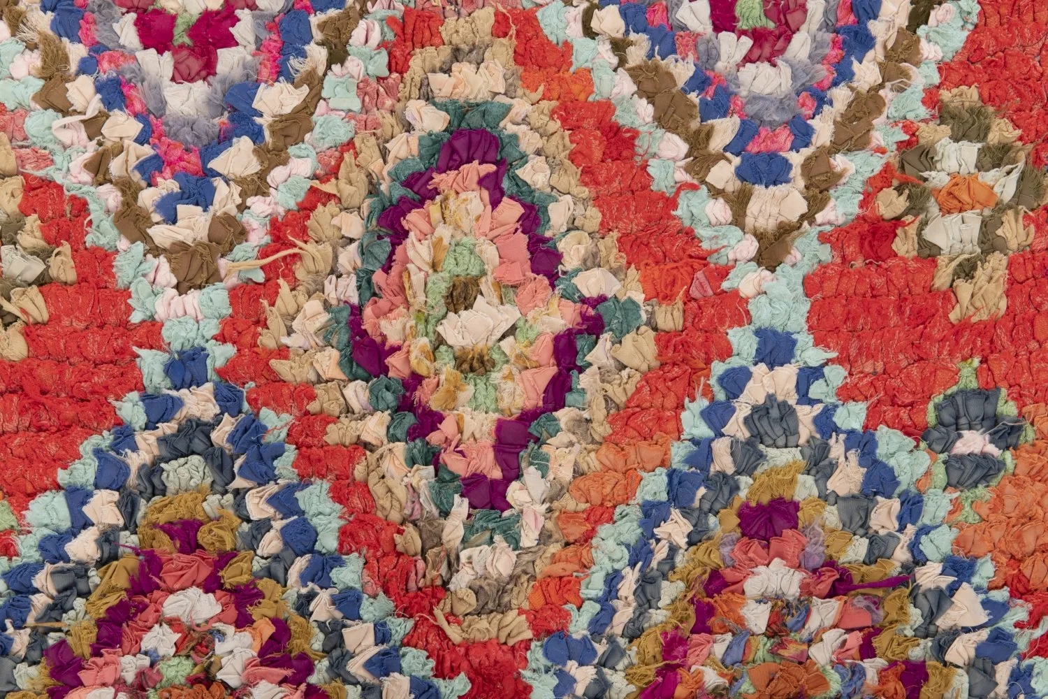 Marokkanische Berber Teppich Boucherouite 285 x 100 cm