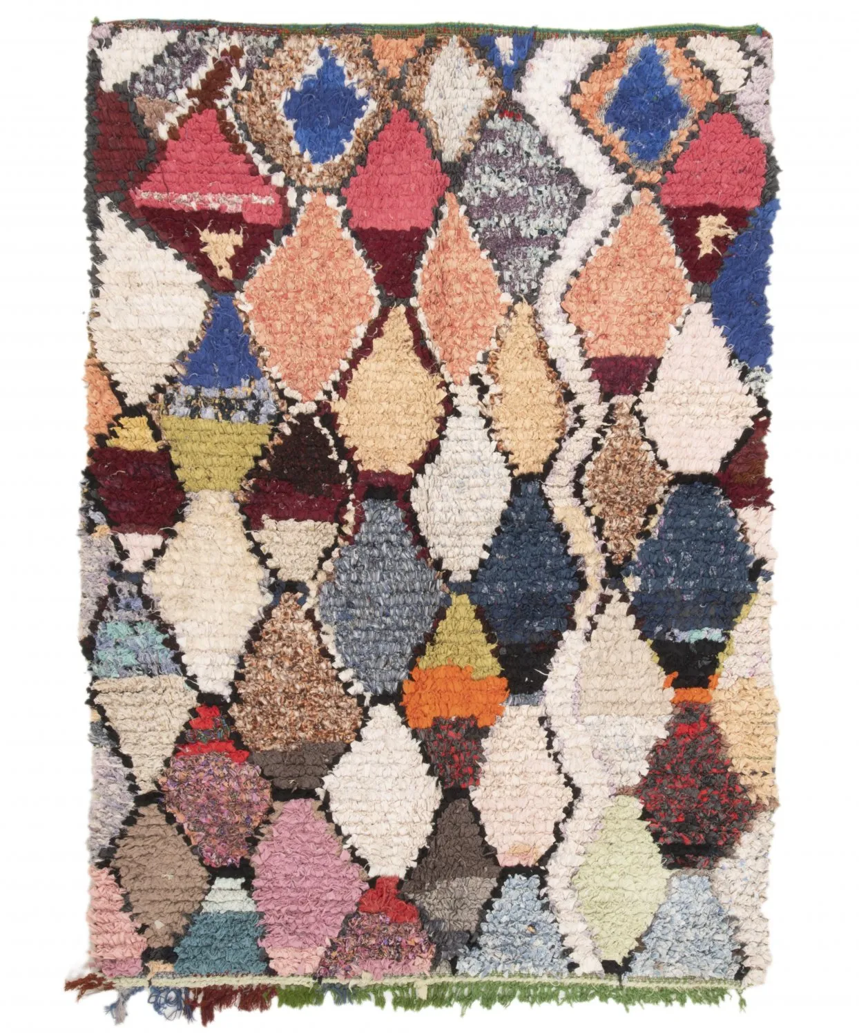 Tapis Marocain Berbère Boucherouite 200 x 145 cm