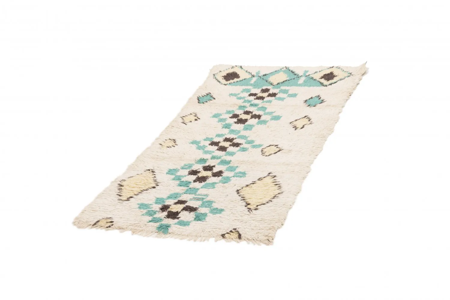 Marokkanischer Berber Teppich Boucherouite 175 x 85 cm