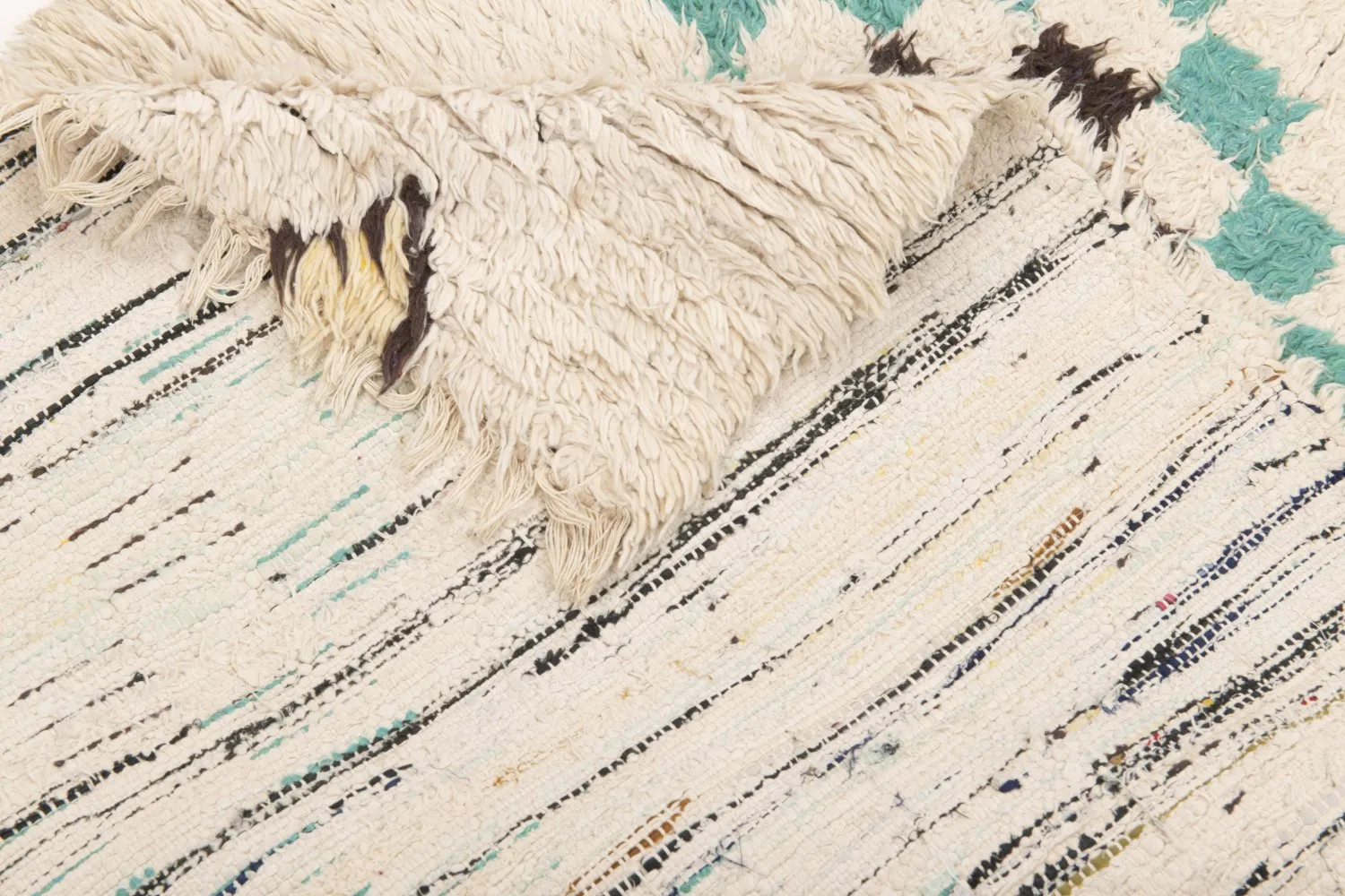 Marokkanischer Berber Teppich Boucherouite 175 x 85 cm