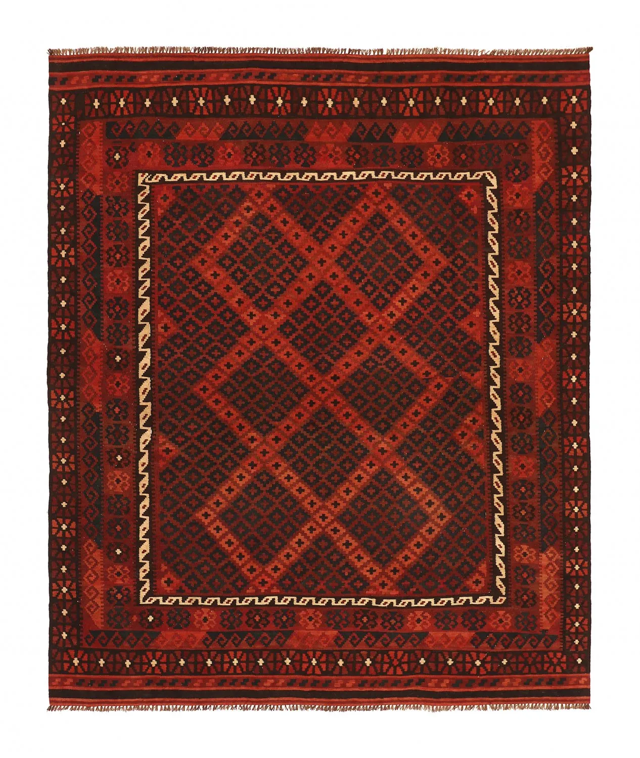 Orientalischer Kelim-Teppich 261 x 222 cm
