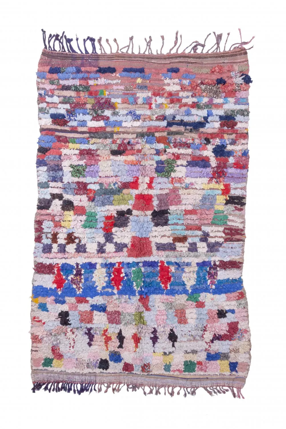 Tapis Marocain Berbère Boucherouite 215 x 140 cm