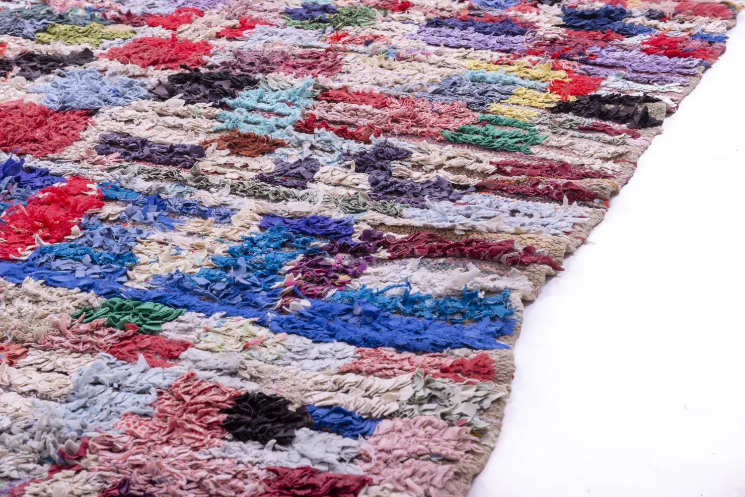 Tapis Marocain Berbère Boucherouite 215 x 140 cm