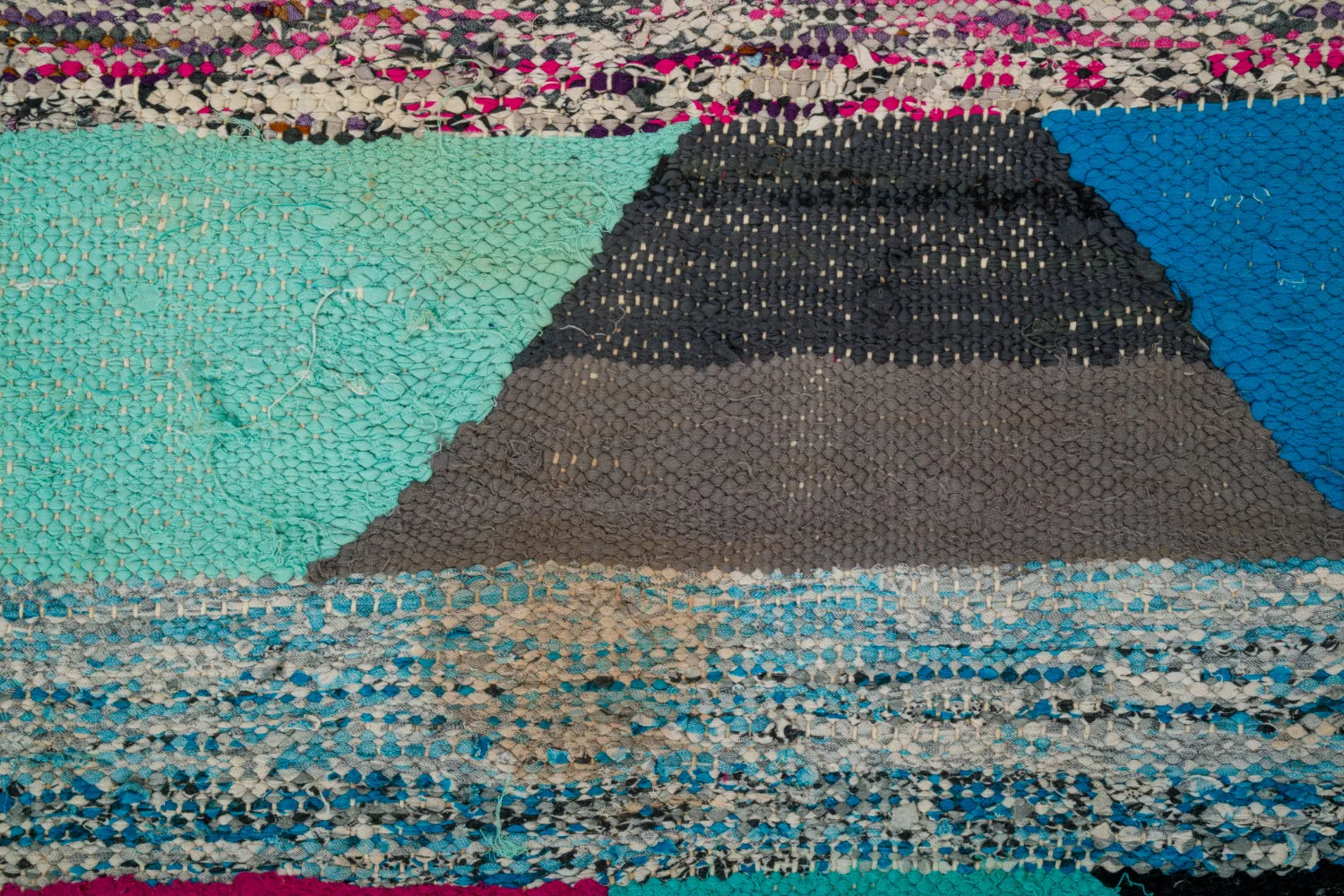 Marockansk Boucherouite-matta 145 x 250 cm