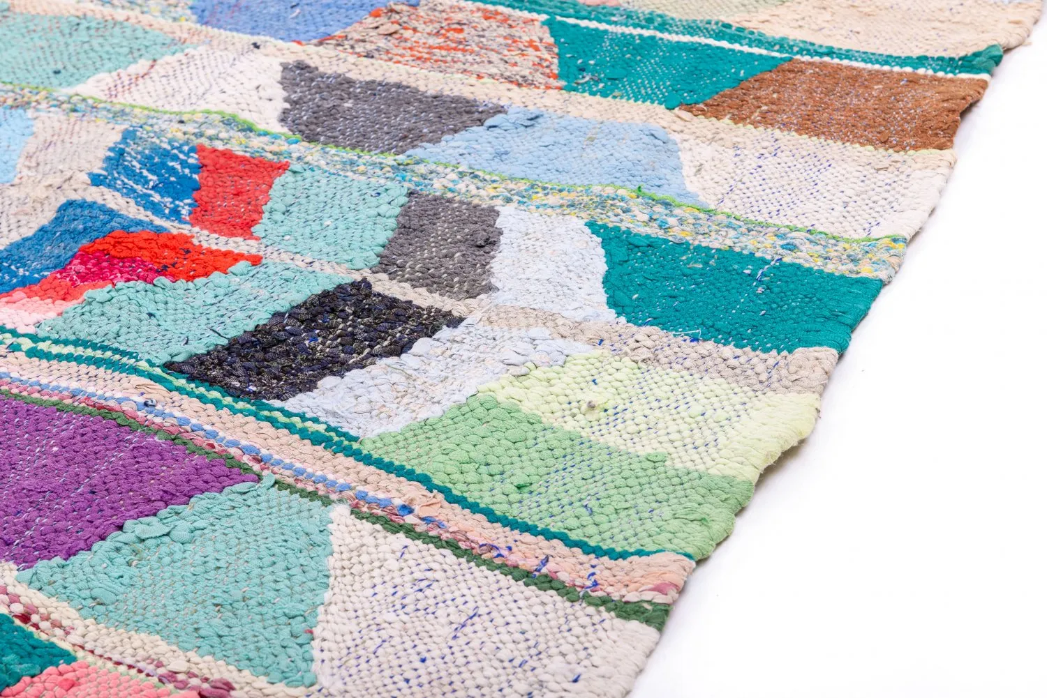 Tapis Marocain Berbère Boucherouite 250 x 130 cm