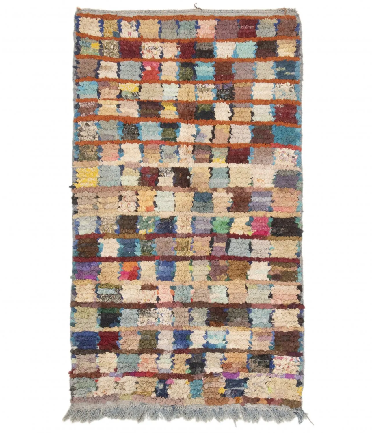 Tapis Marocain Berbère Boucherouite 205 x 115 cm