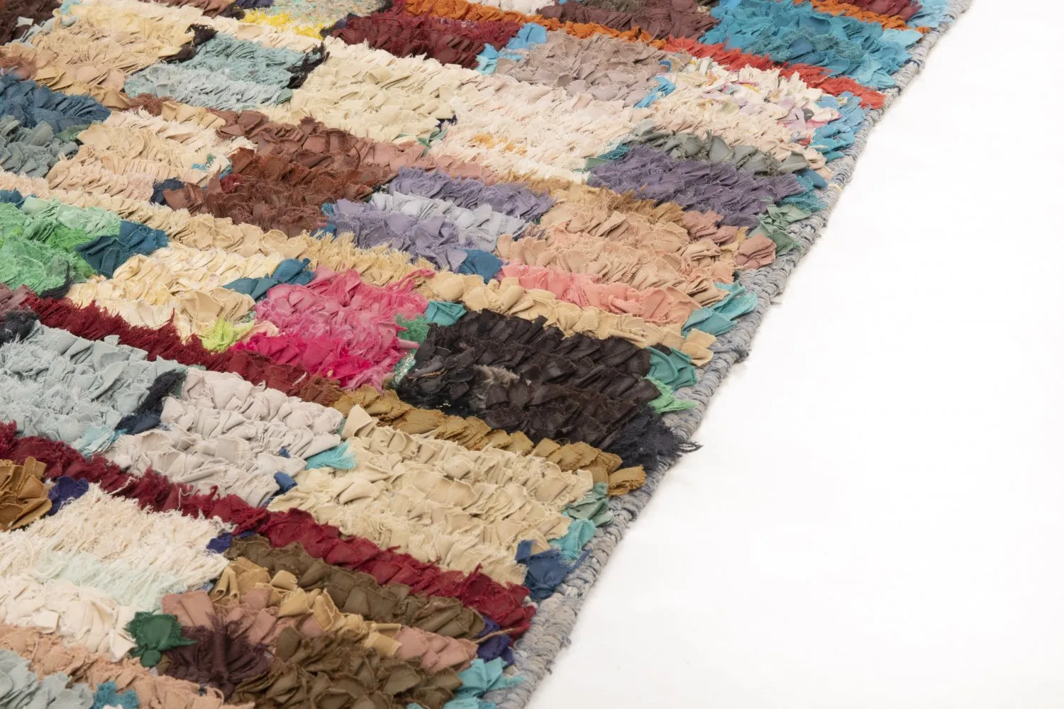 Tapis Marocain Berbère Boucherouite 205 x 115 cm