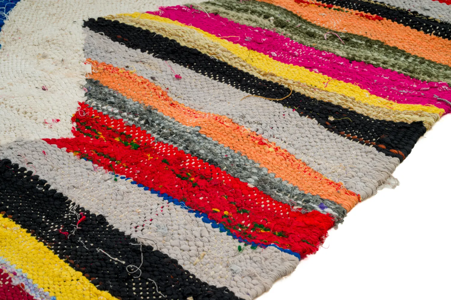 Marockansk Boucherouite-matta 135 x 270 cm