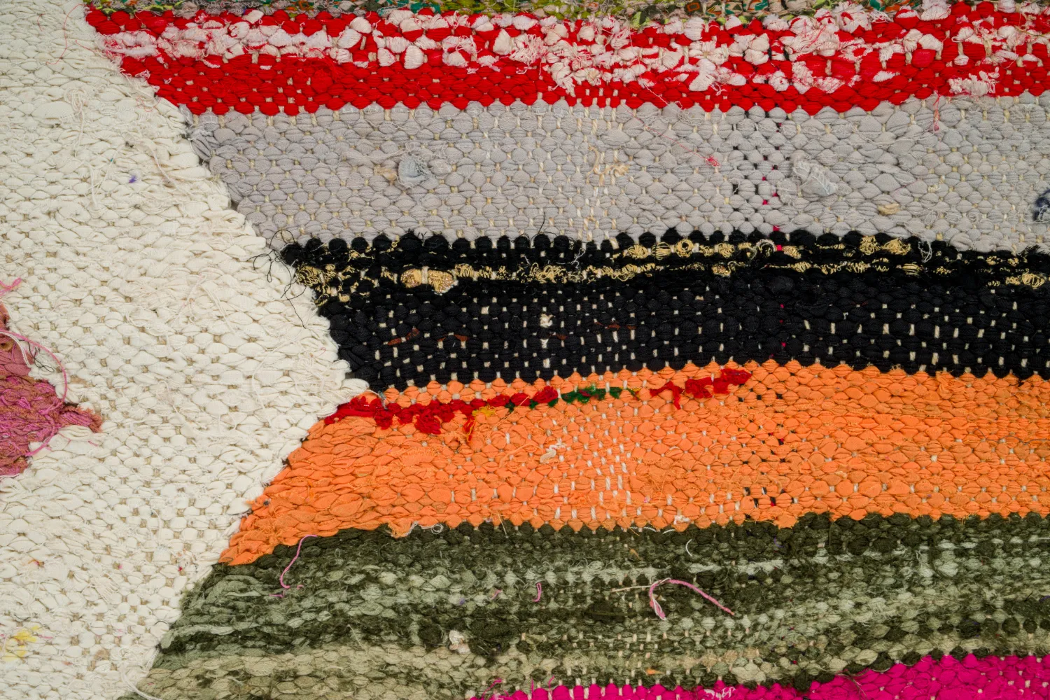 Marockansk Boucherouite-matta 135 x 270 cm