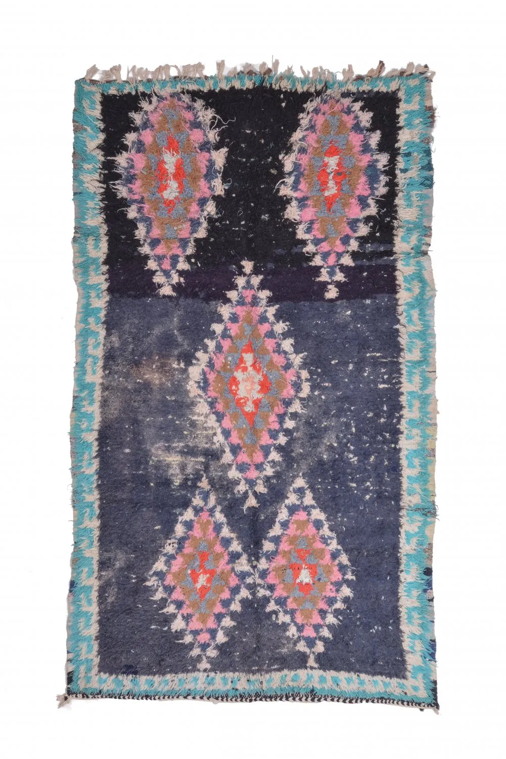 Tapis Marocain Berbère Boucherouite 245 x 135 cm