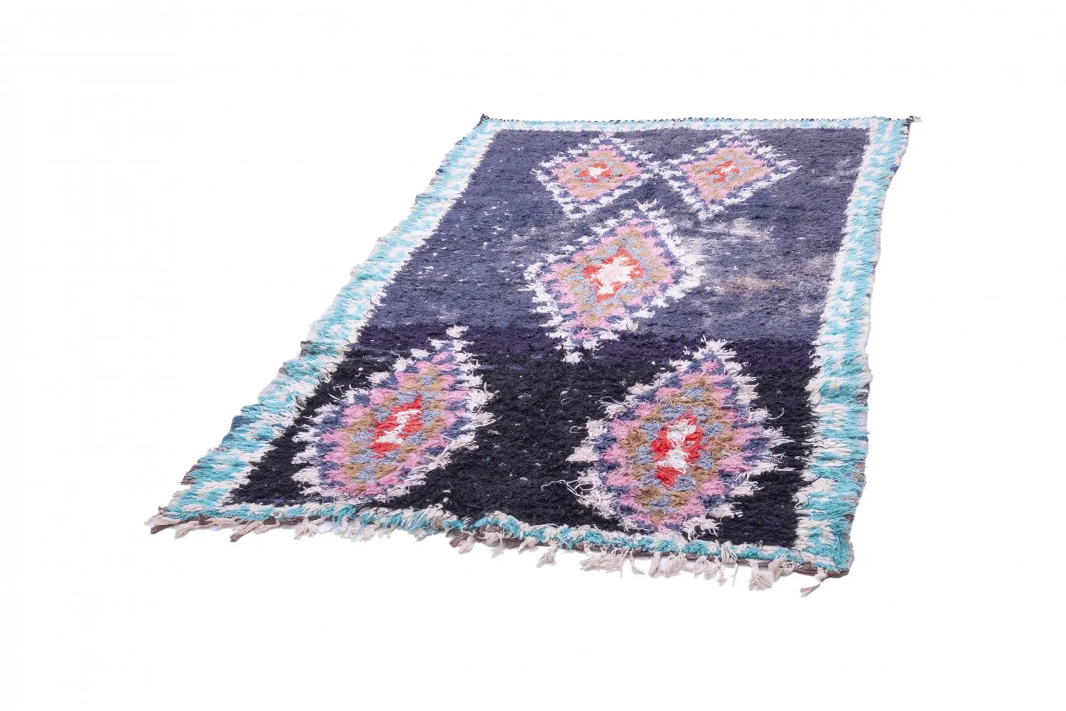 Tapis Marocain Berbère Boucherouite 245 x 135 cm