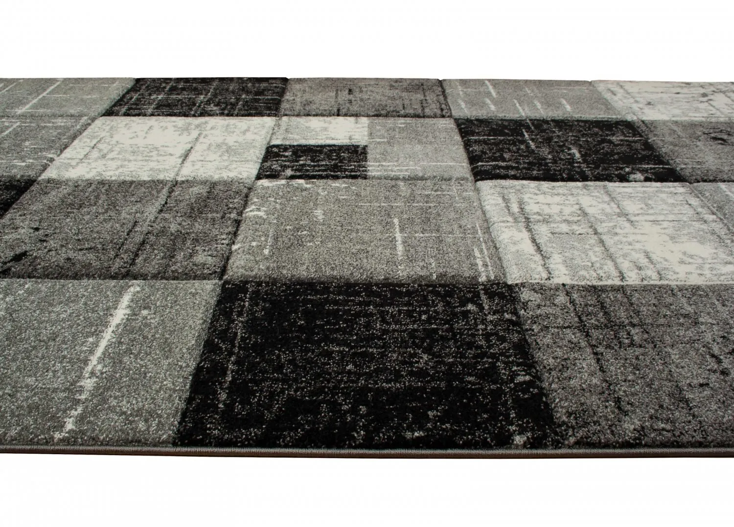 Wilton-Teppich - London Square (schwarz)