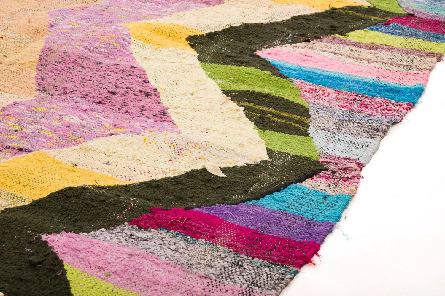 Tapis berbère marocain Boucherouite 145 x 290 cm