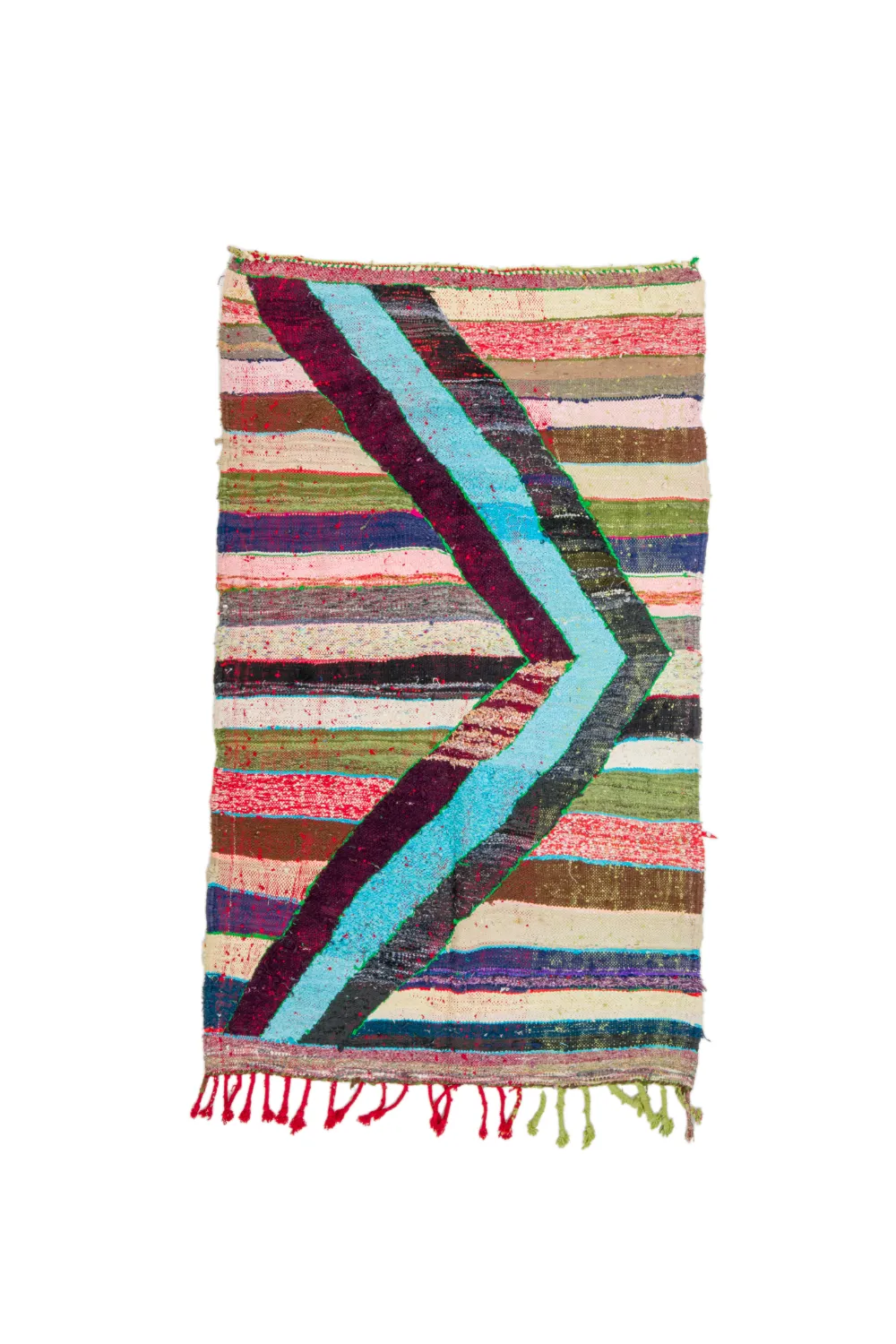 Marockansk Boucherouite-matta 115 x 215 cm