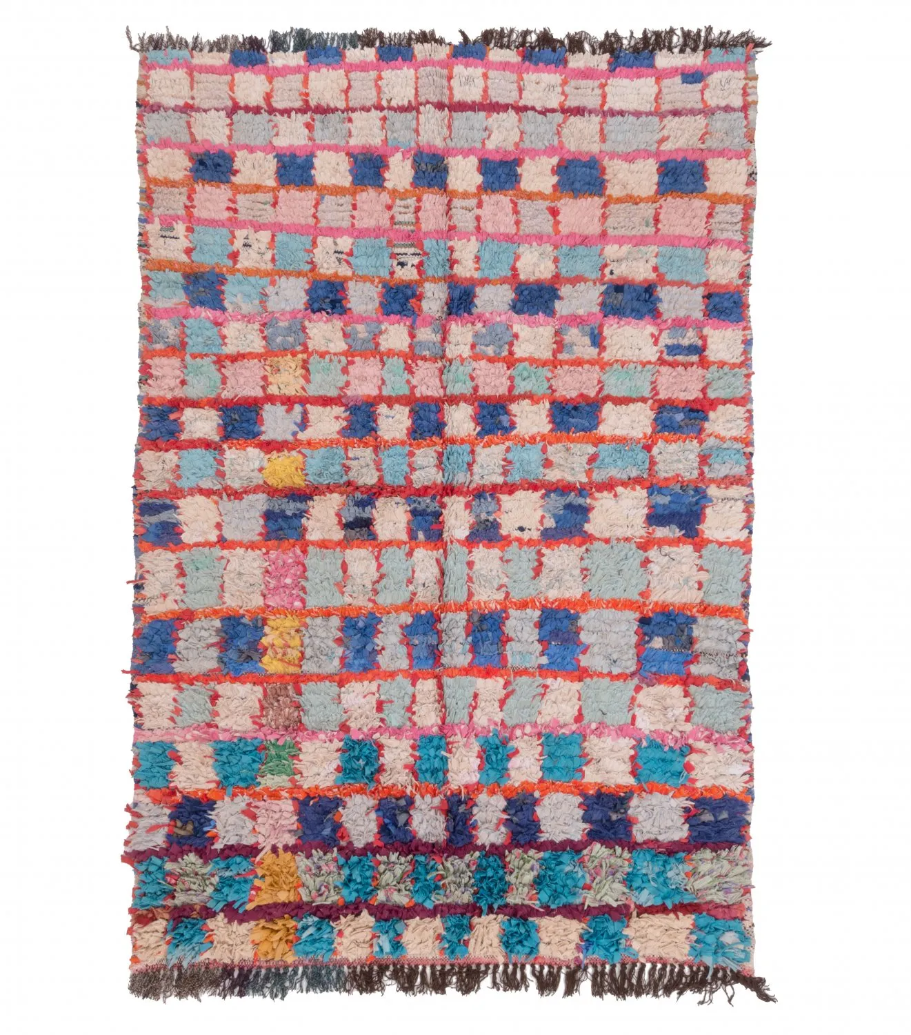 Tapis Marocain Berbère Boucherouite 195 x 130 cm