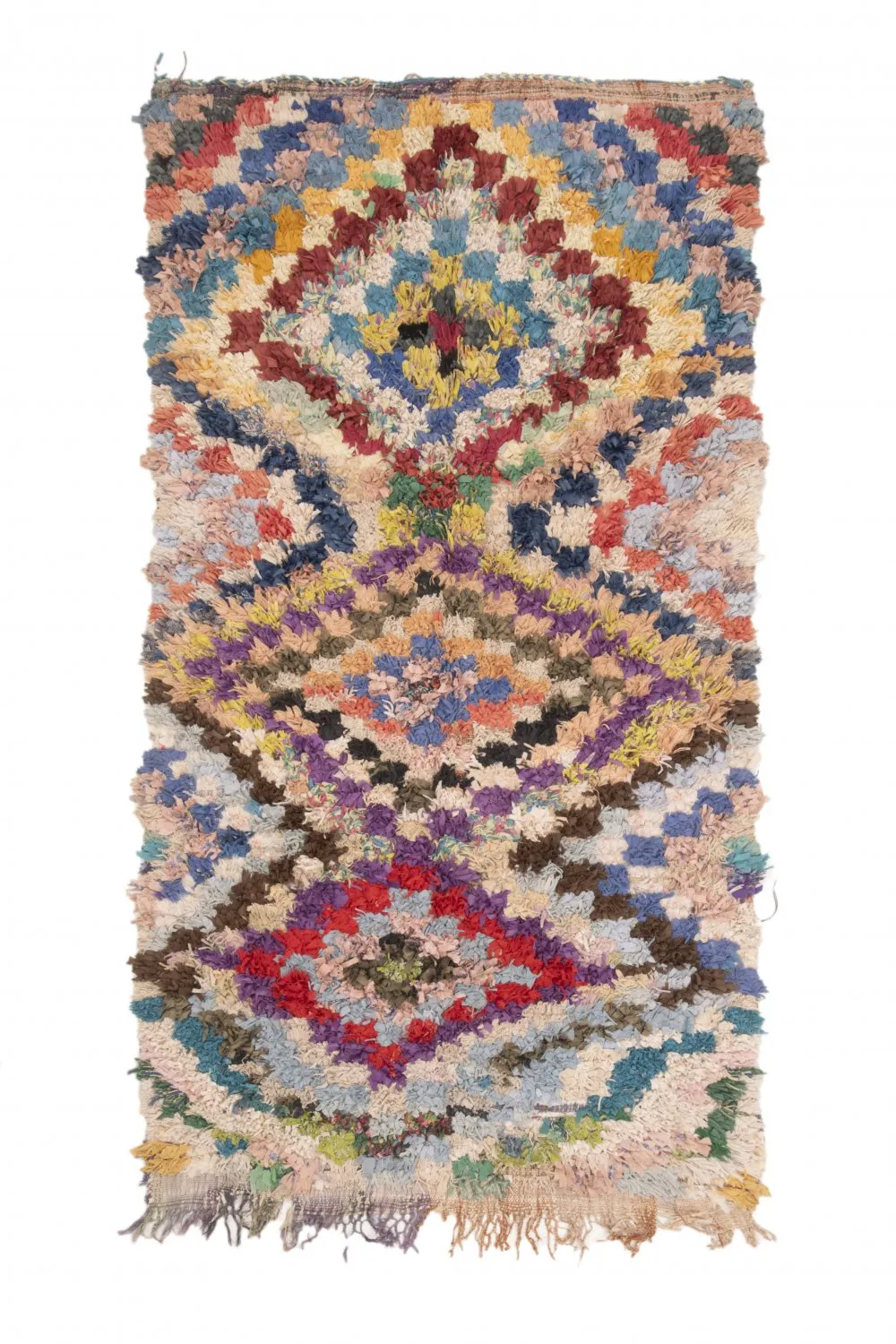 Tapis Marocain Berbère Boucherouite 230 x 125 cm