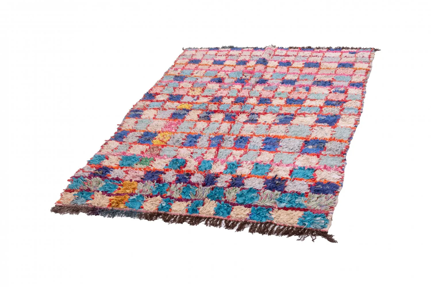 Tapis Marocain Berbère Boucherouite 195 x 130 cm