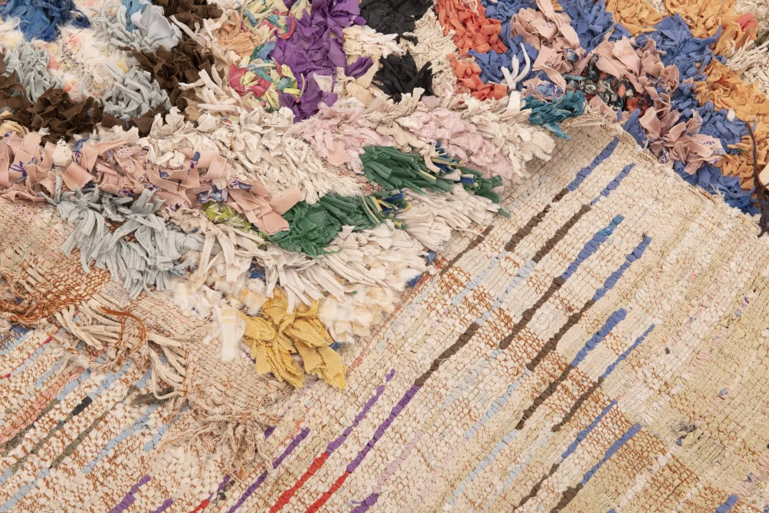 Tapis Marocain Berbère Boucherouite 230 x 125 cm