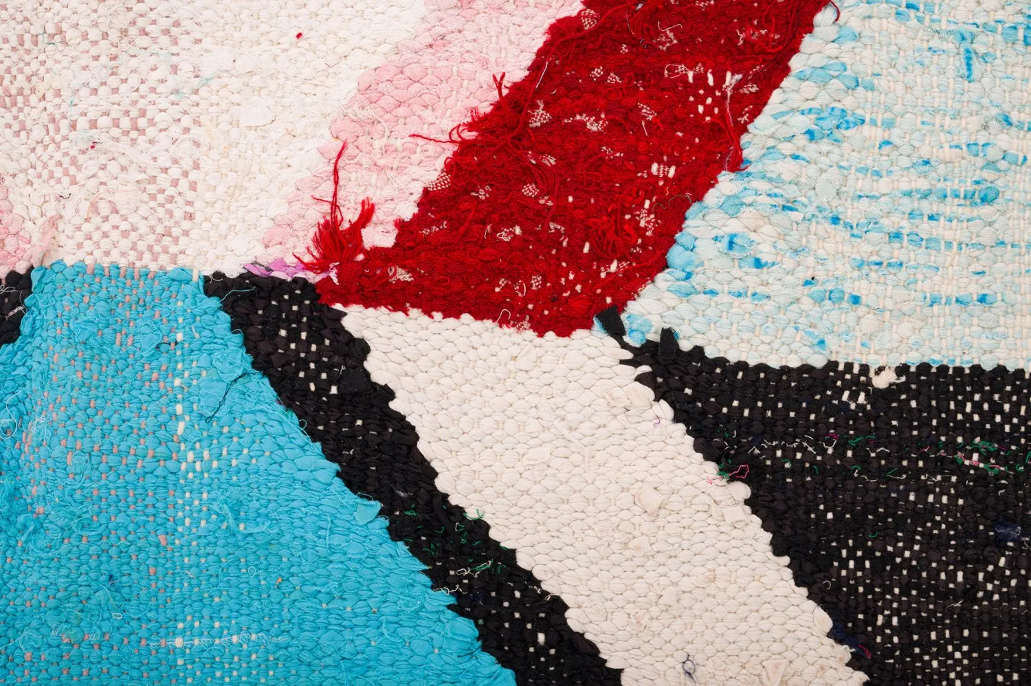 Tapis berbère marocain Boucherouite 370 x 190 cm